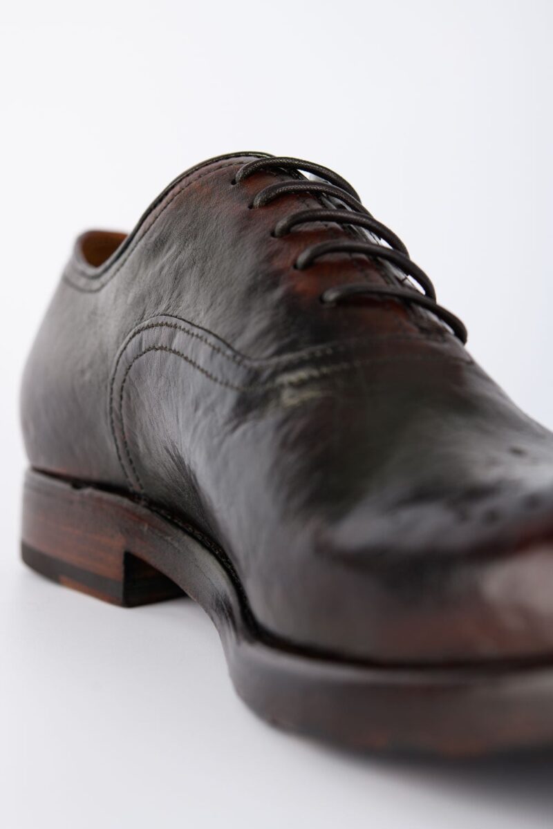 ASTON charcoal-ember oxford shoes. - Image 8