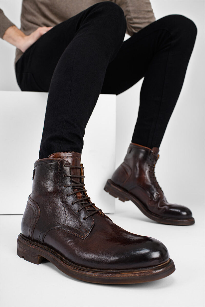 LENNOX rich-cocoa military boots. - Image 4