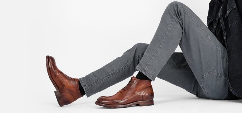 ASTON brandy-brown chukka boots. - Image 12