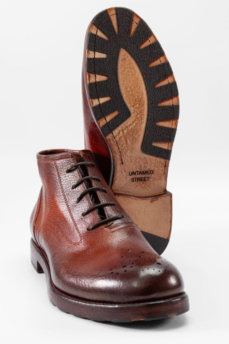 ASTON brandy-brown chukka boots. - Image 4