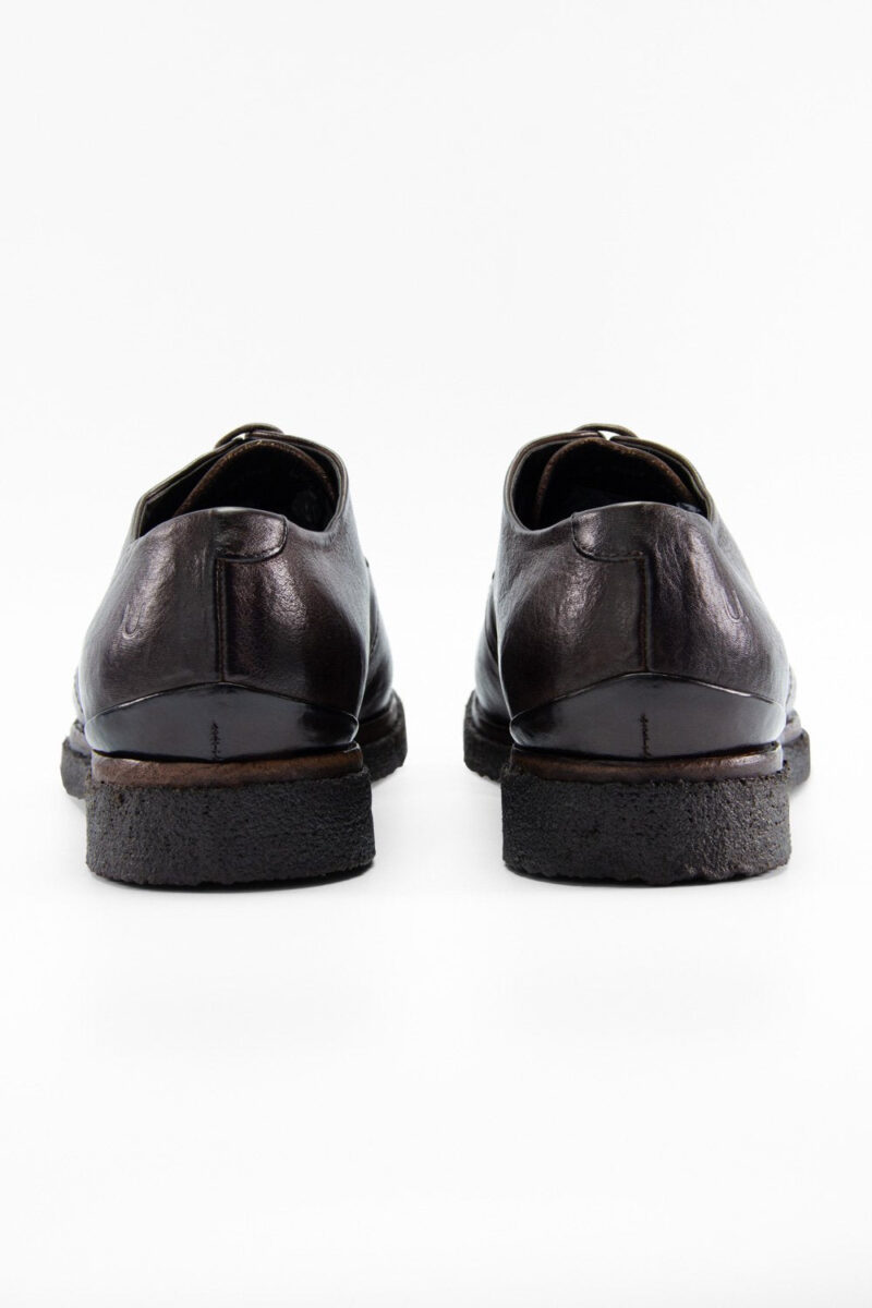 BROMPTON dark-cocoa derby shoes. - Image 5