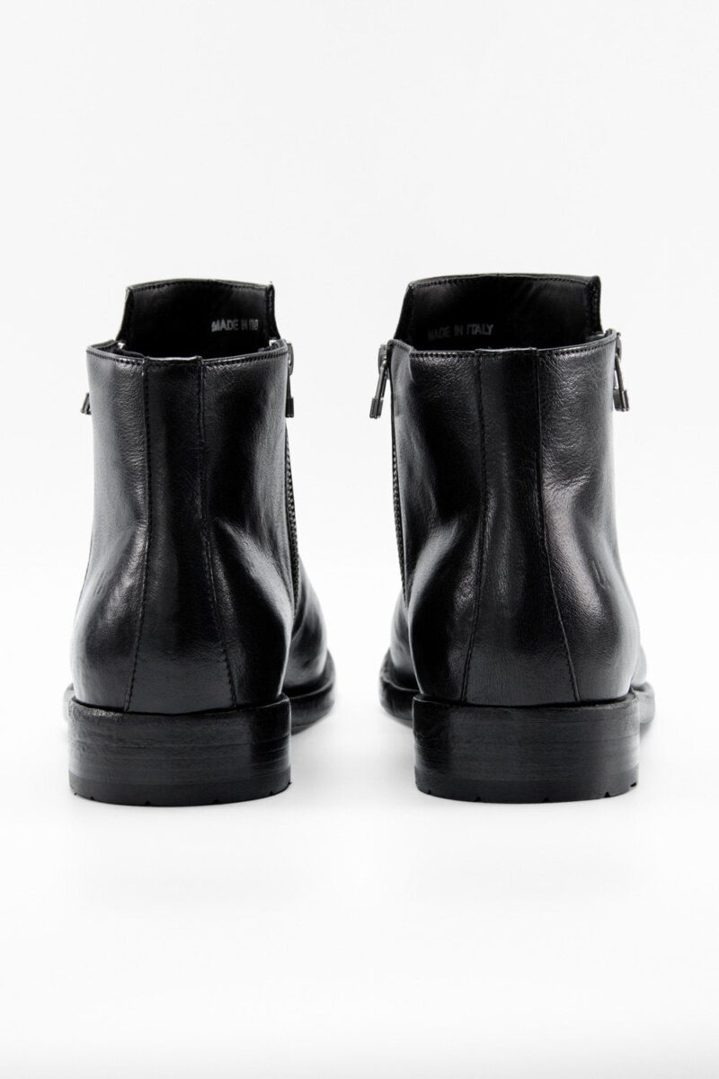 SLOANE urban-black double-zip ankle boots. - Image 7