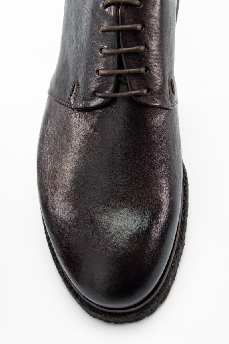 BROMPTON dark-cocoa derby shoes. - Image 6