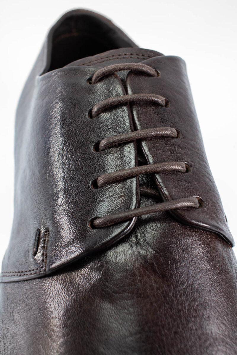 BROMPTON dark-cocoa derby shoes. - Image 4