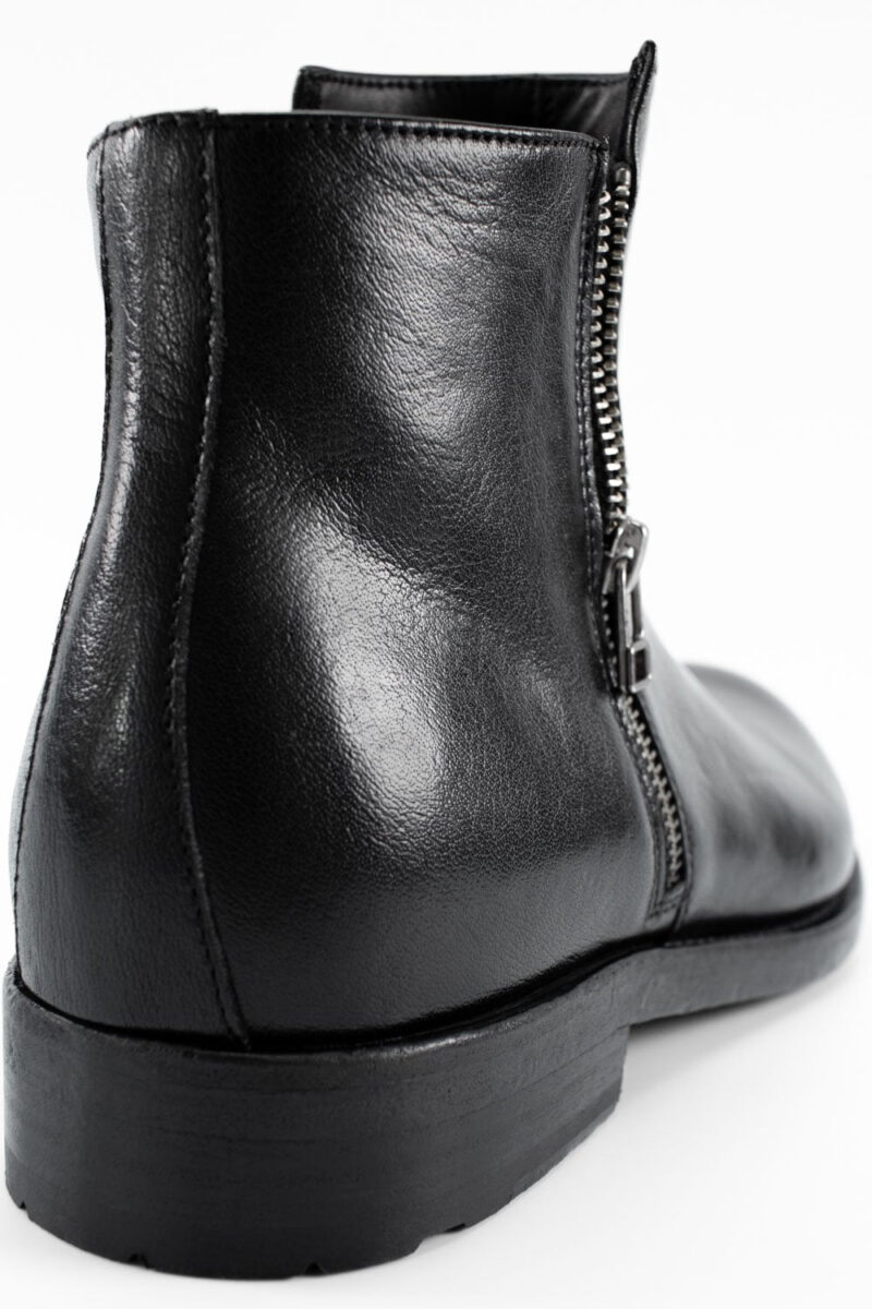 SLOANE urban-black double-zip ankle boots. - Image 6