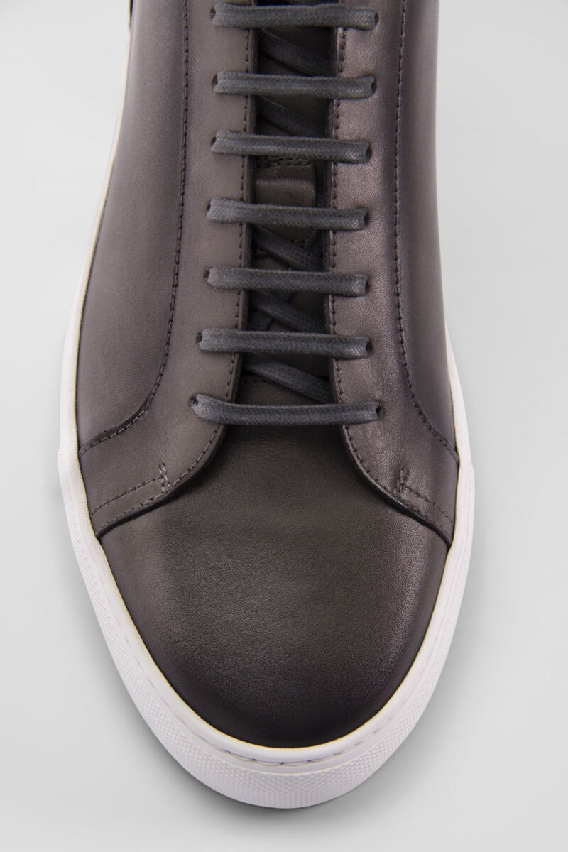 SOHO aluminium-grey patina sneakers. - Image 9