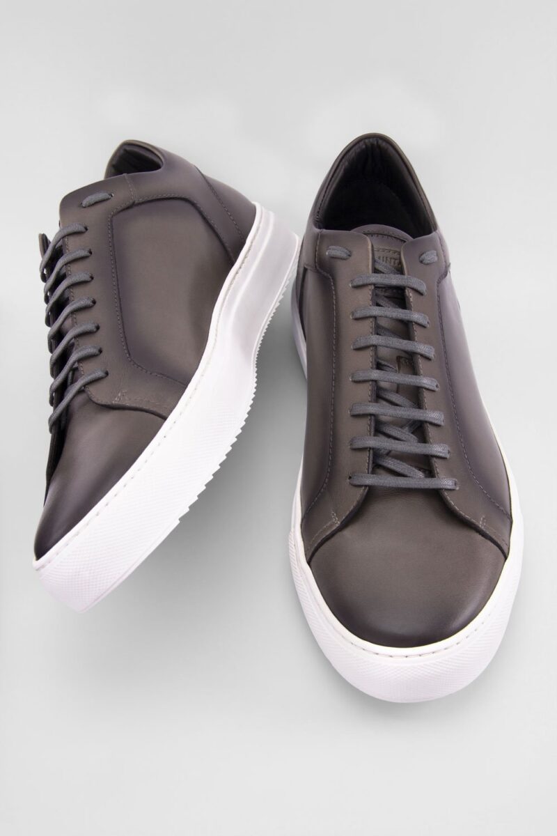 SOHO aluminium-grey patina sneakers. - Image 3