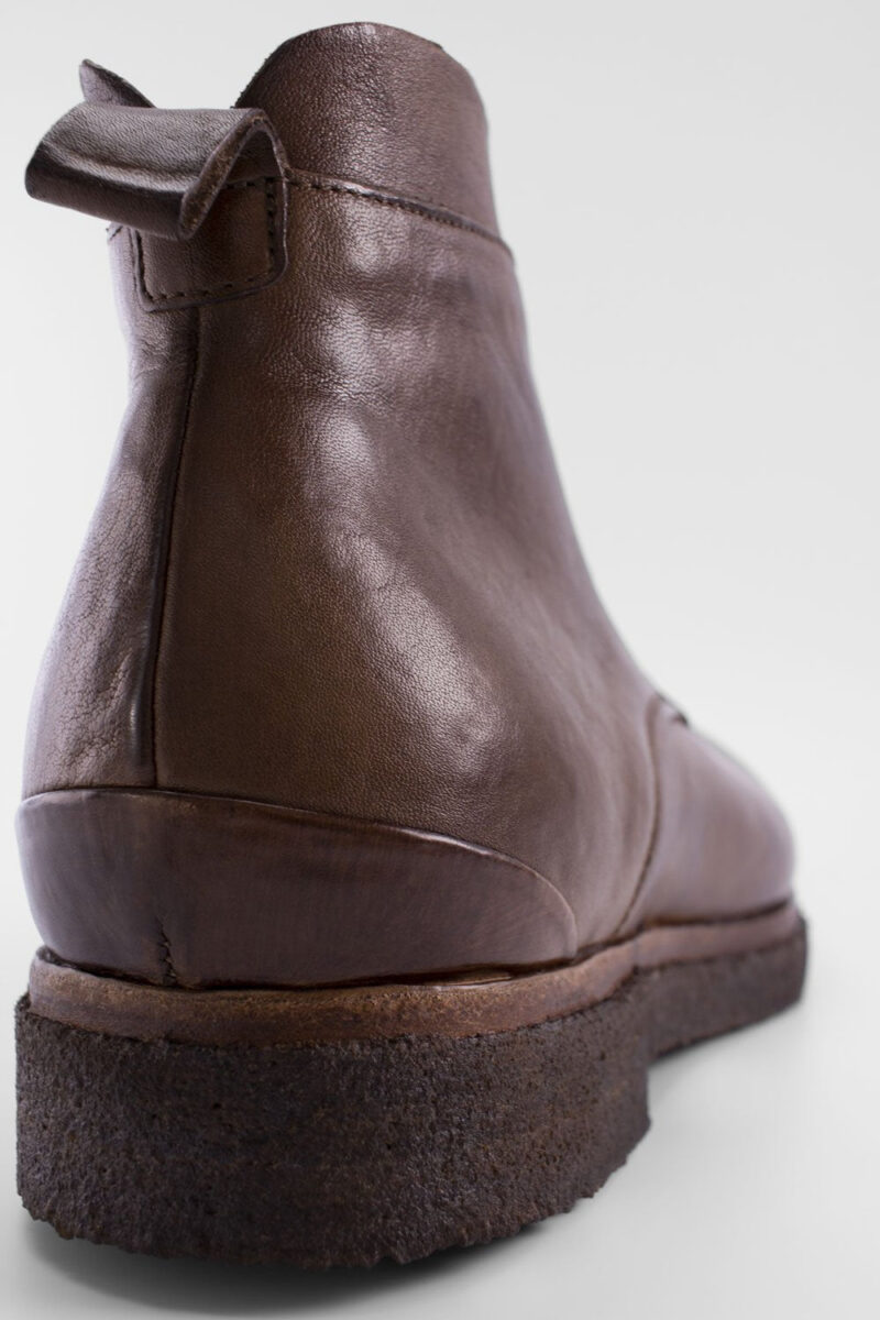 BROMPTON muddy-brown ankle boots. - Image 6