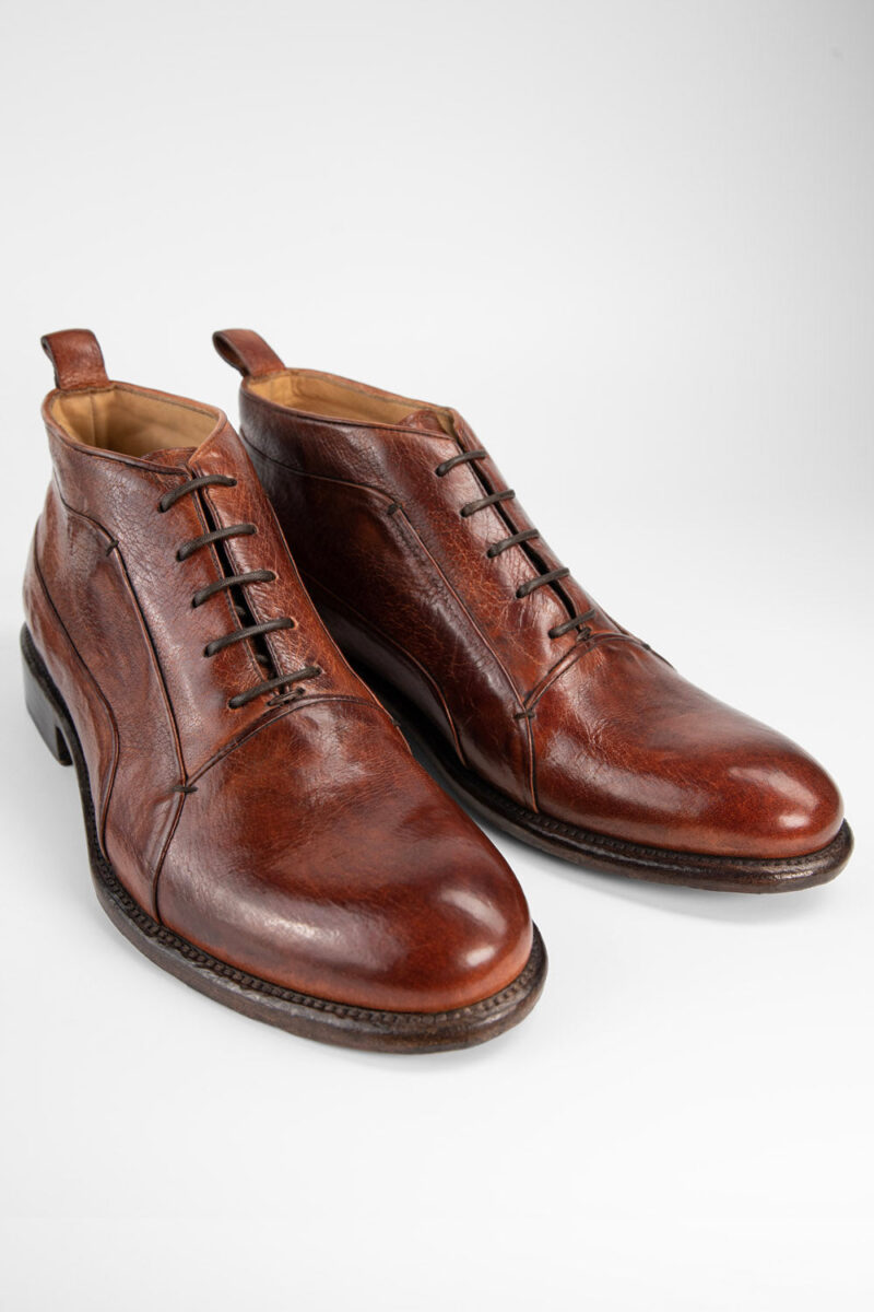 KNIGHTON EDGE rich-cognac chukka boots. - Image 3