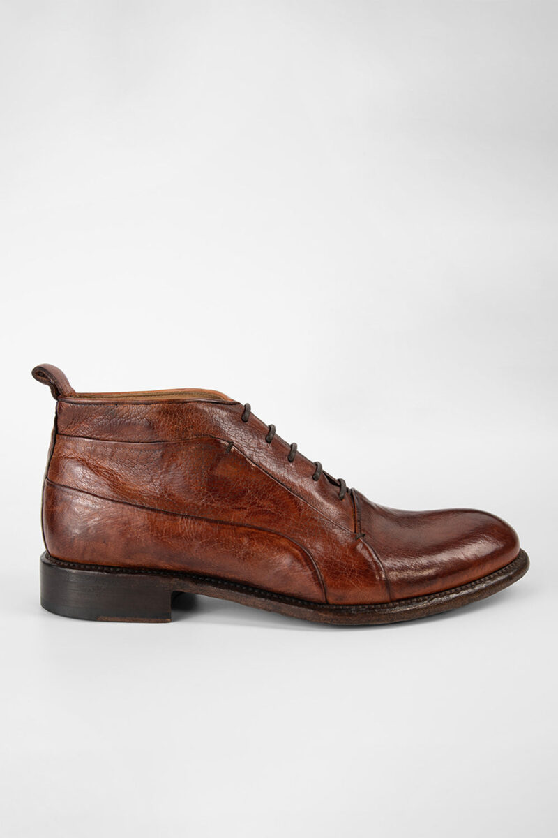 KNIGHTON EDGE rich-cognac chukka boots.