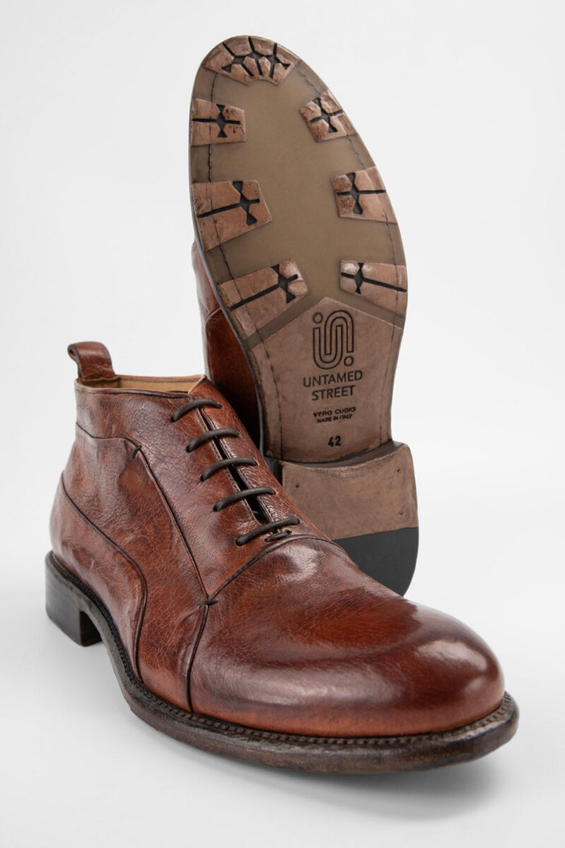 KNIGHTON EDGE rich-cognac chukka boots. - Image 8