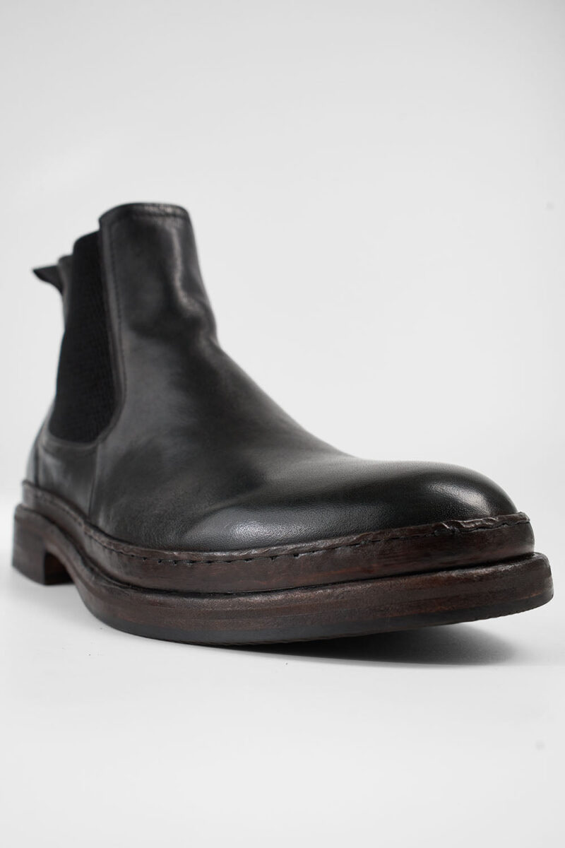 LAMBETH jet-black welted chelsea boots. - Image 8