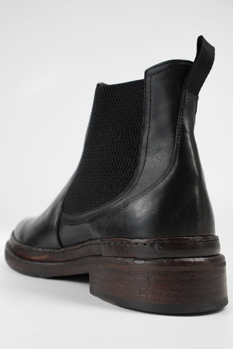 LAMBETH jet-black welted chelsea boots. - Image 7