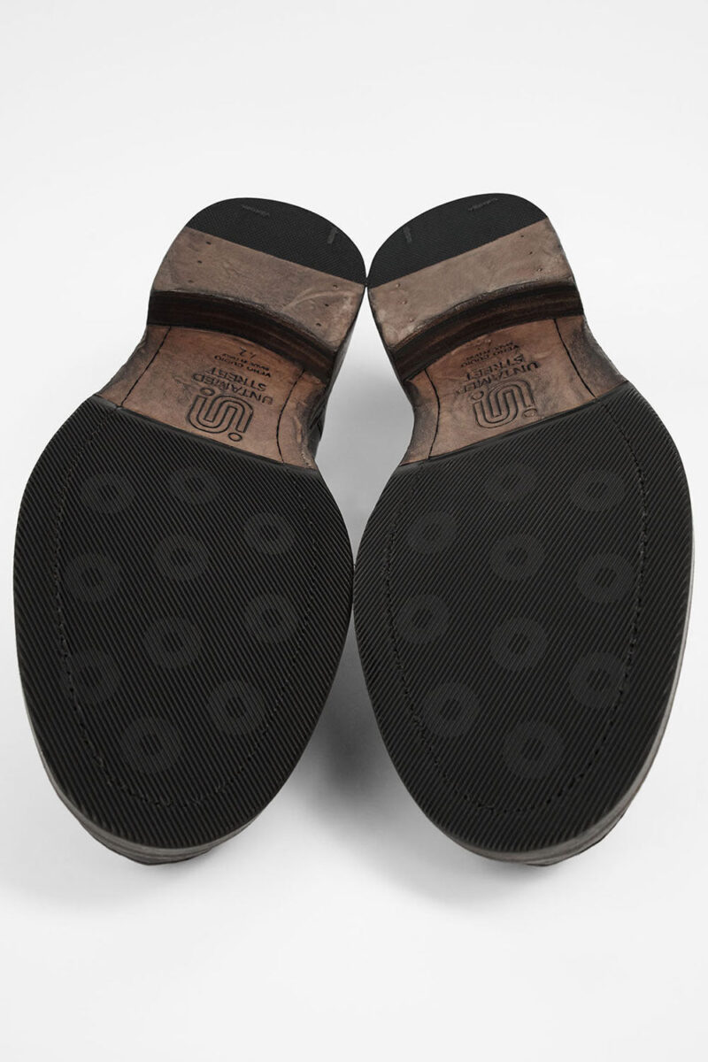 LAMBETH jet-black welted monk shoes. - Image 10