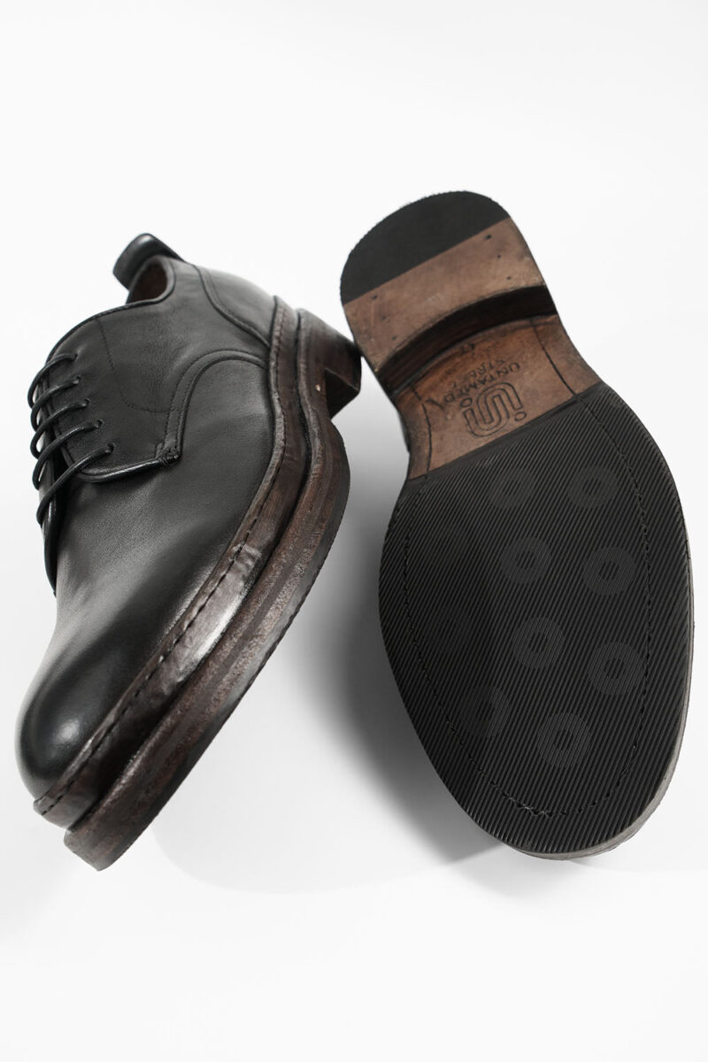 LAMBETH jet-black welted derby shoes. - Image 4