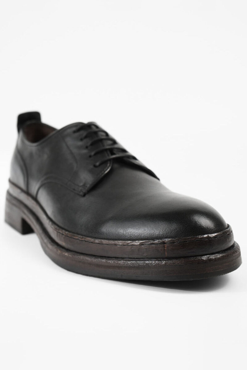 LAMBETH jet-black welted derby shoes. - Image 12