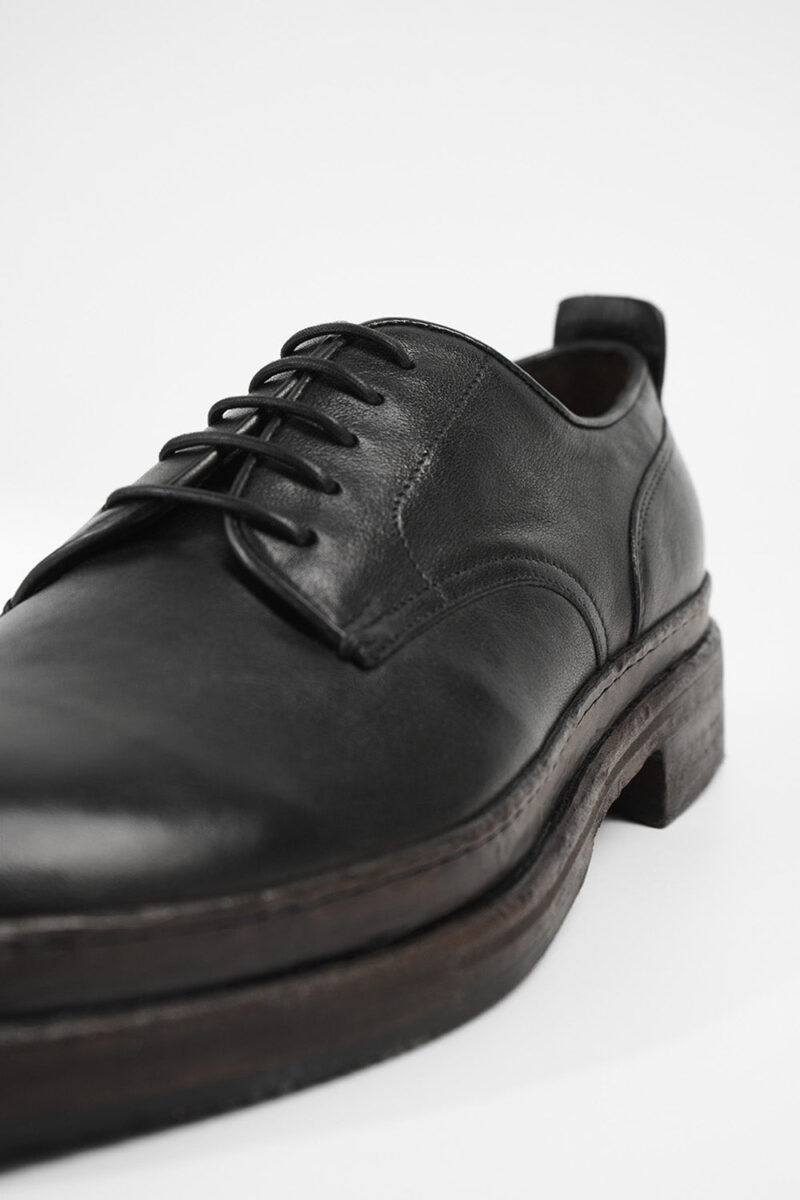 LAMBETH jet-black welted derby shoes. - Image 21