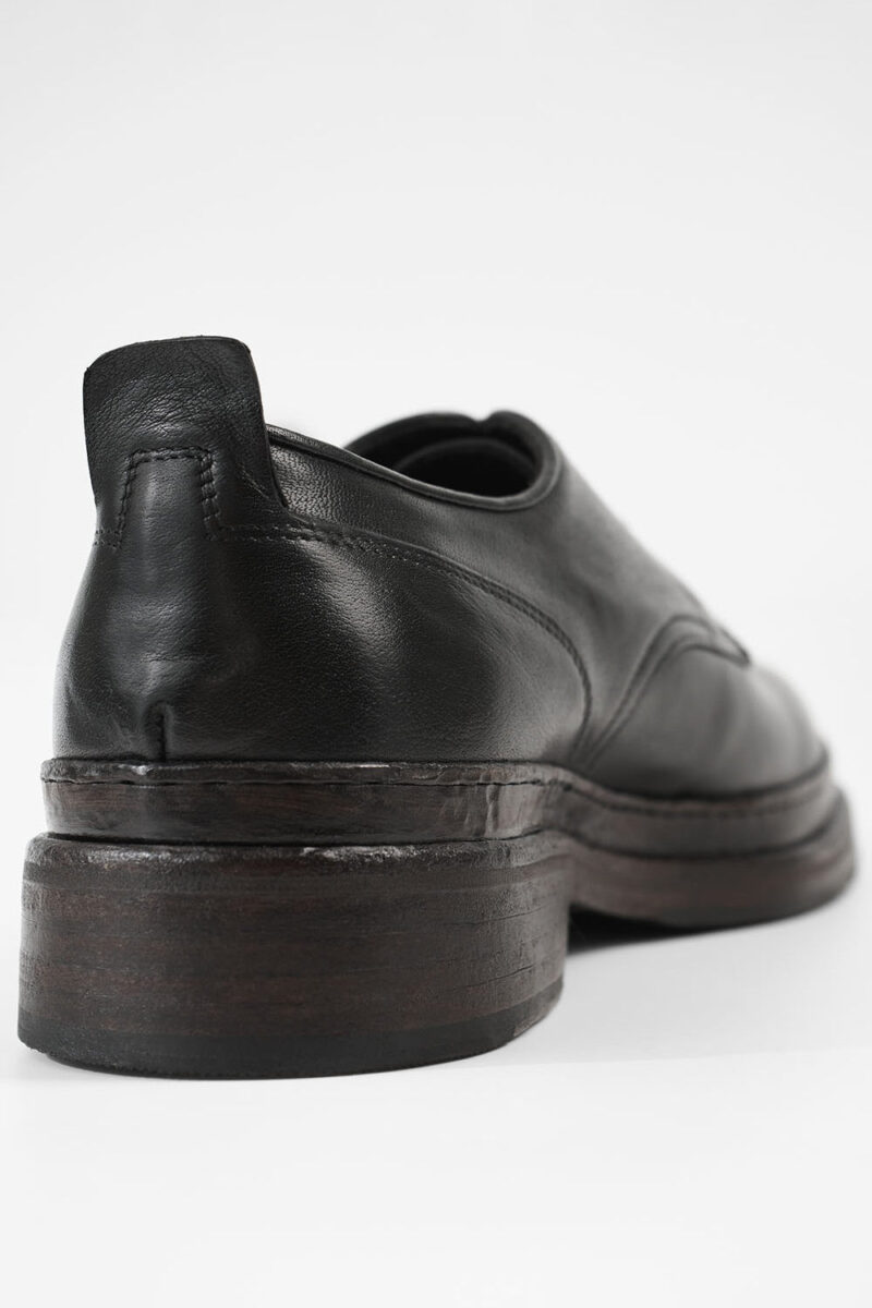 LAMBETH jet-black welted derby shoes. - Image 9