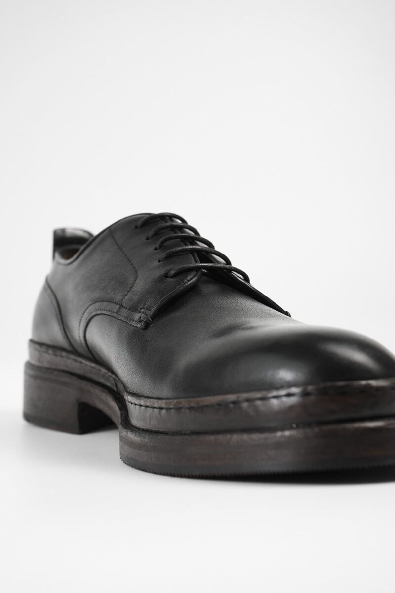 LAMBETH jet-black welted derby shoes. - Image 20