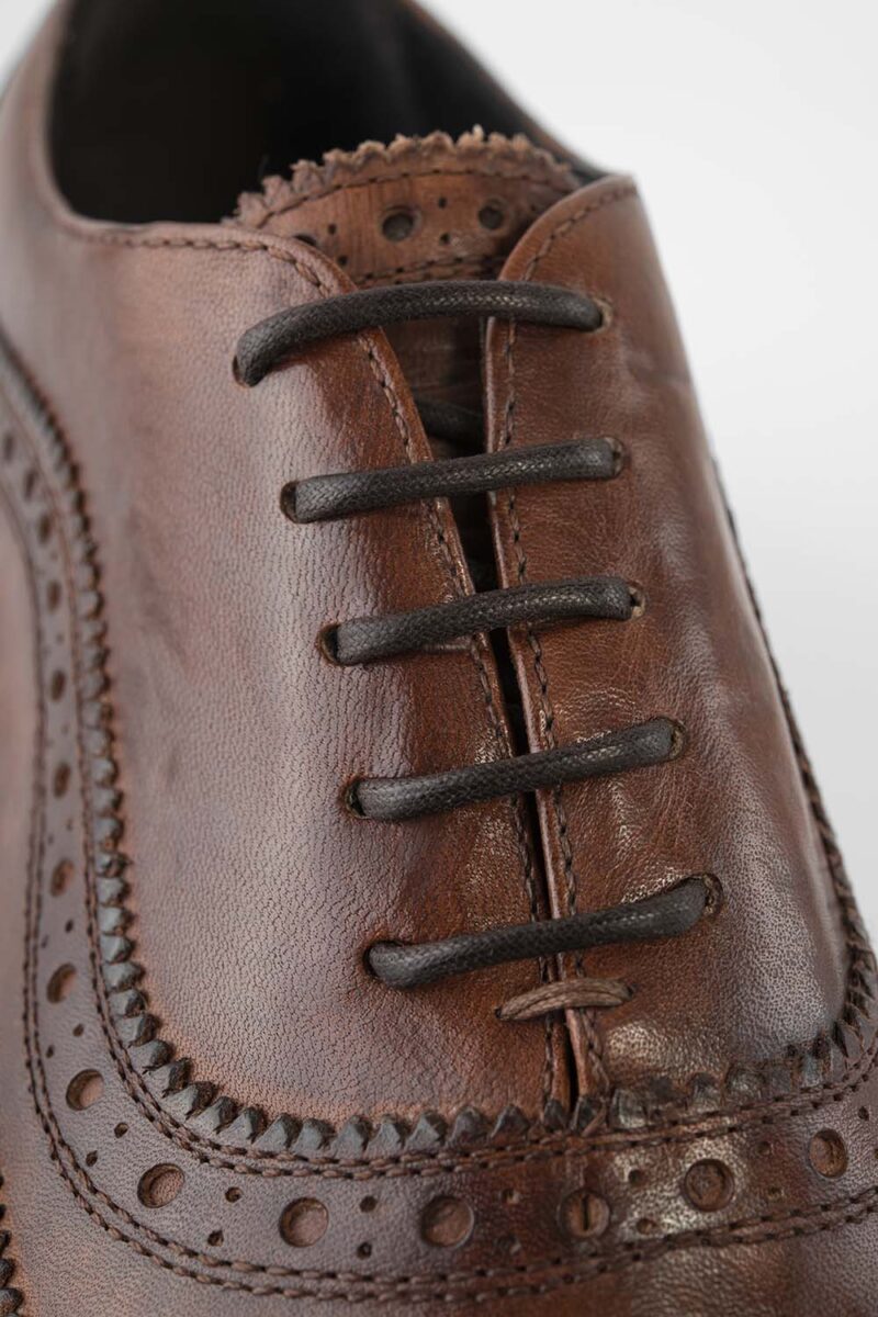 LENNOX cognac brogue oxford shoes. - Image 6