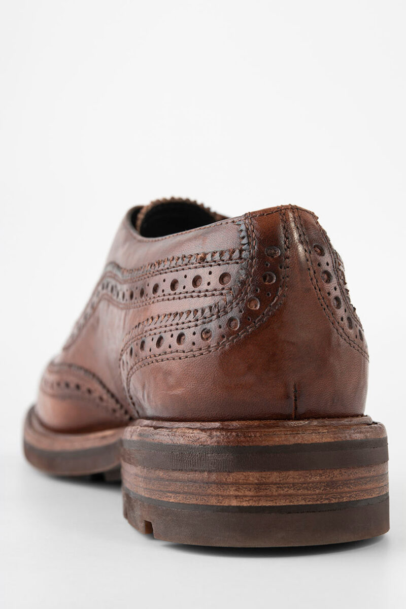 LENNOX cognac brogue oxford shoes. - Image 11