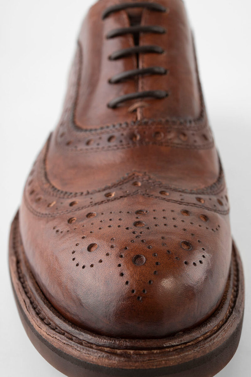 LENNOX cognac brogue oxford shoes. - Image 13