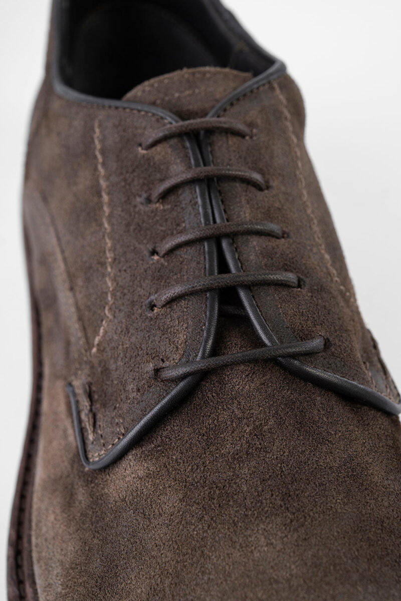 LENNOX java-brown suede derby shoes. - Image 6