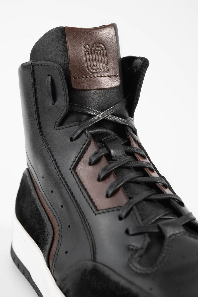 MADDOX urban-black patina high sneakers. - Image 8