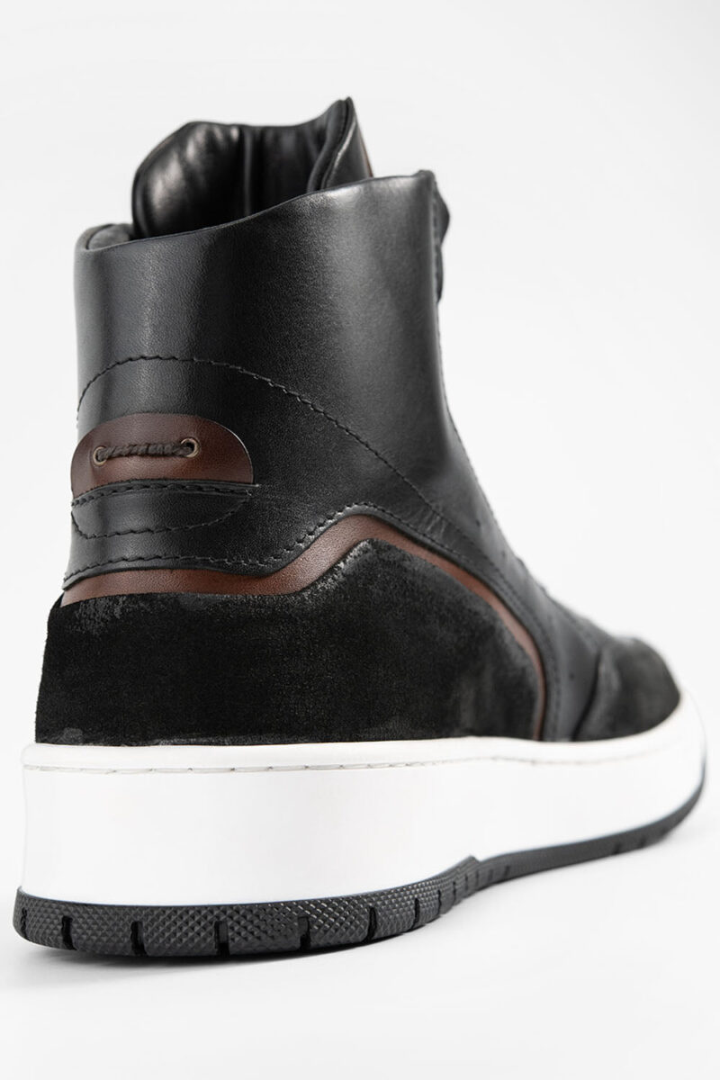 MADDOX urban-black patina high sneakers. - Image 9