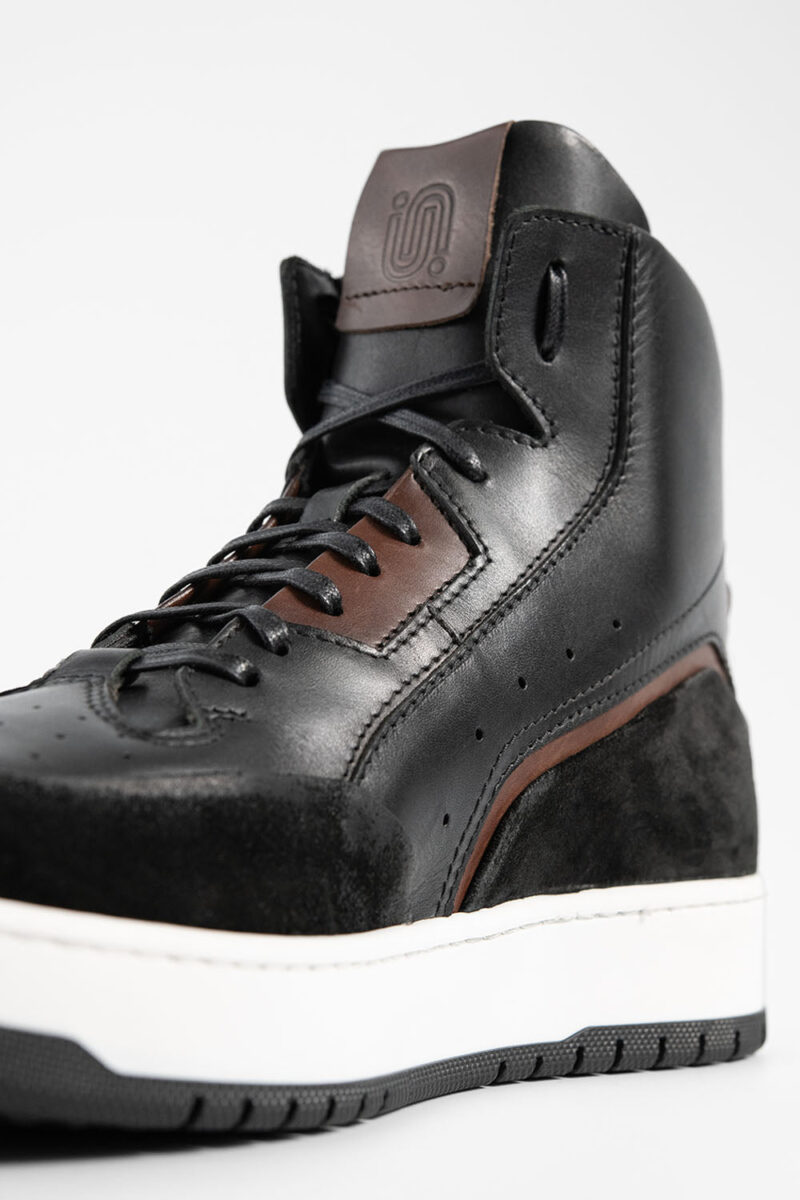 MADDOX urban-black patina high sneakers. - Image 7