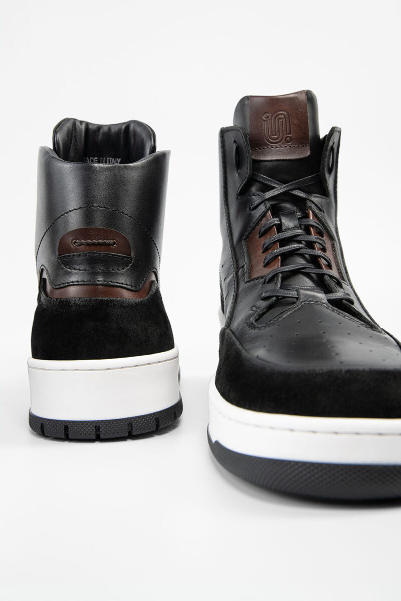 MADDOX urban-black patina high sneakers. - Image 11