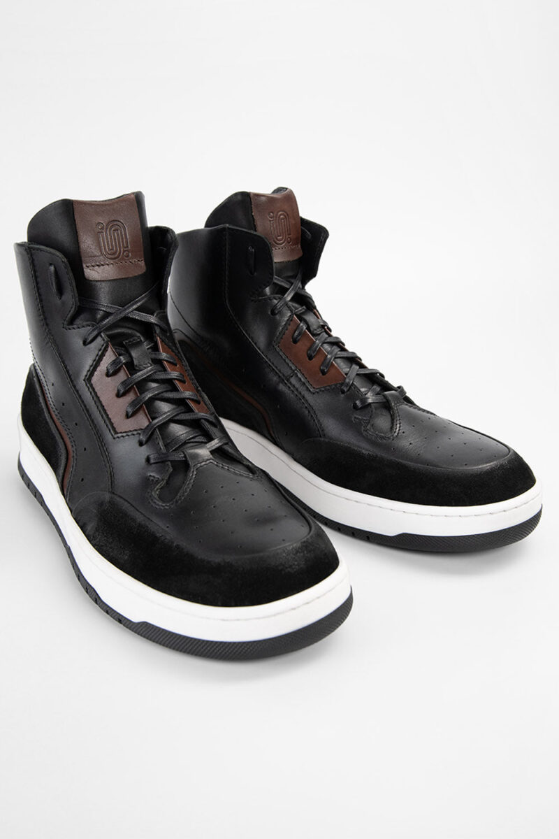 MADDOX urban-black patina high sneakers. - Image 3