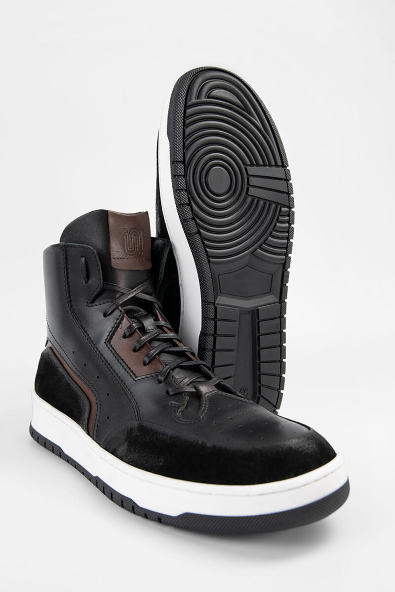 MADDOX urban-black patina high sneakers. - Image 4