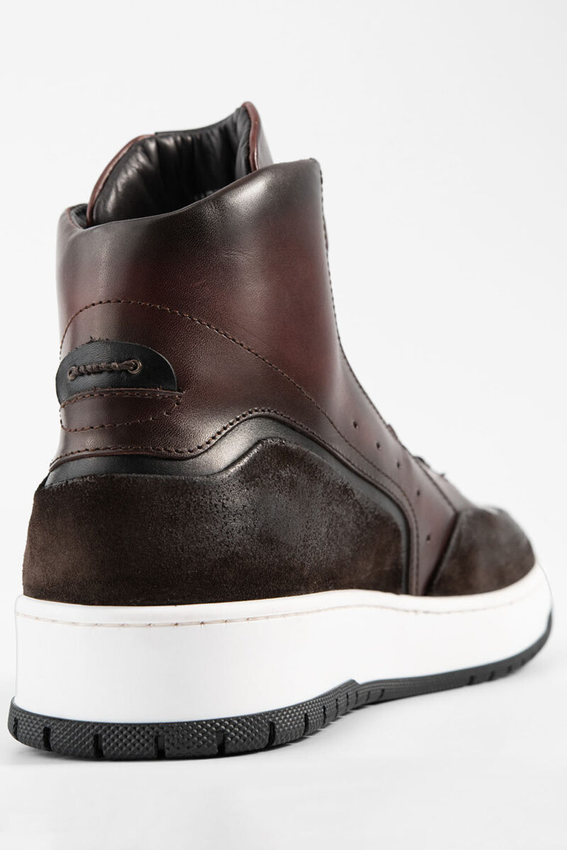 MADDOX chestnut patina high sneakers. - Image 4