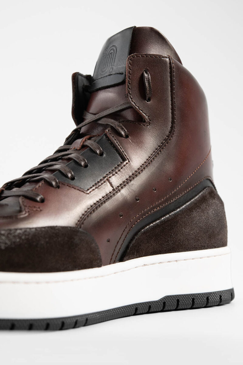 MADDOX chestnut patina high sneakers. - Image 5