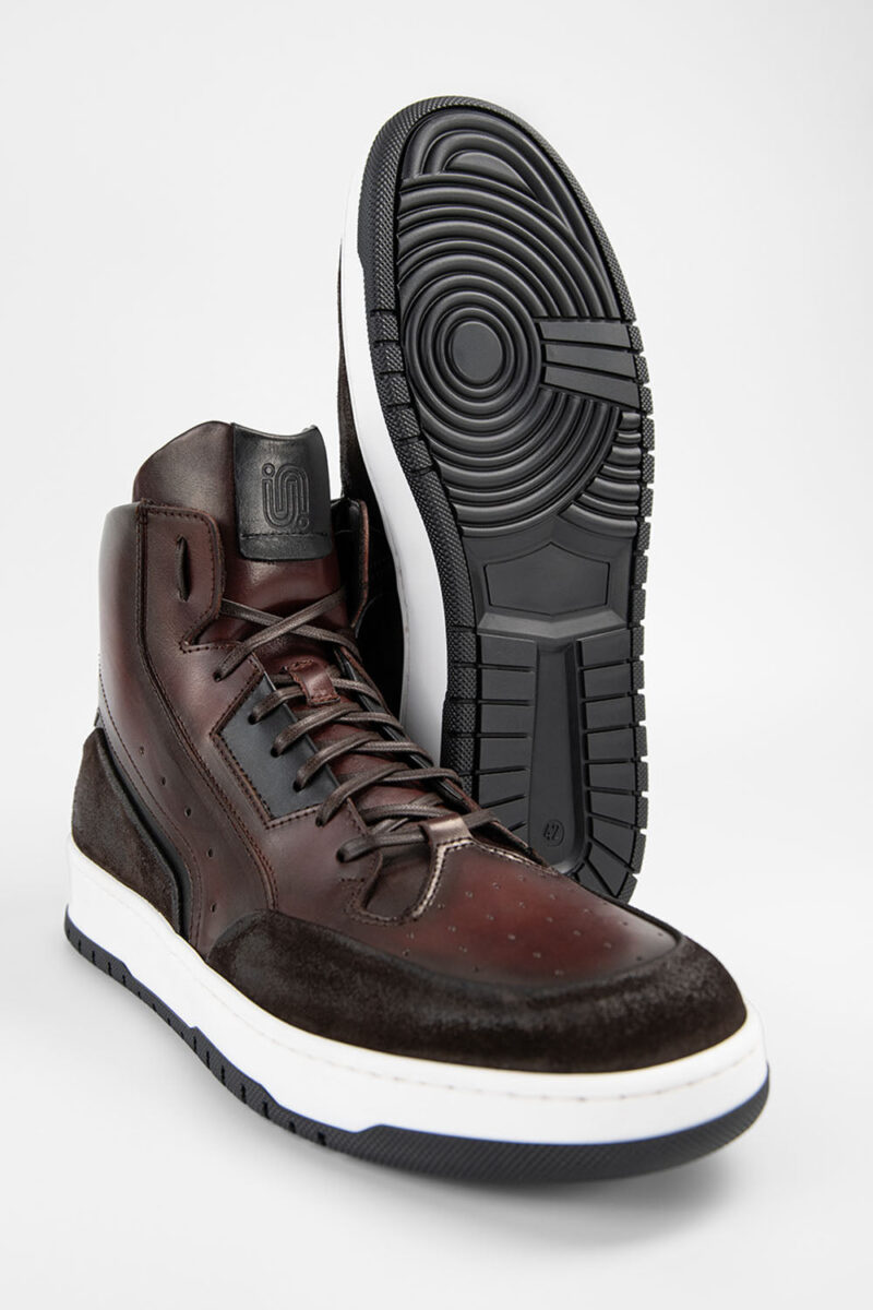 MADDOX chestnut patina high sneakers. - Image 2