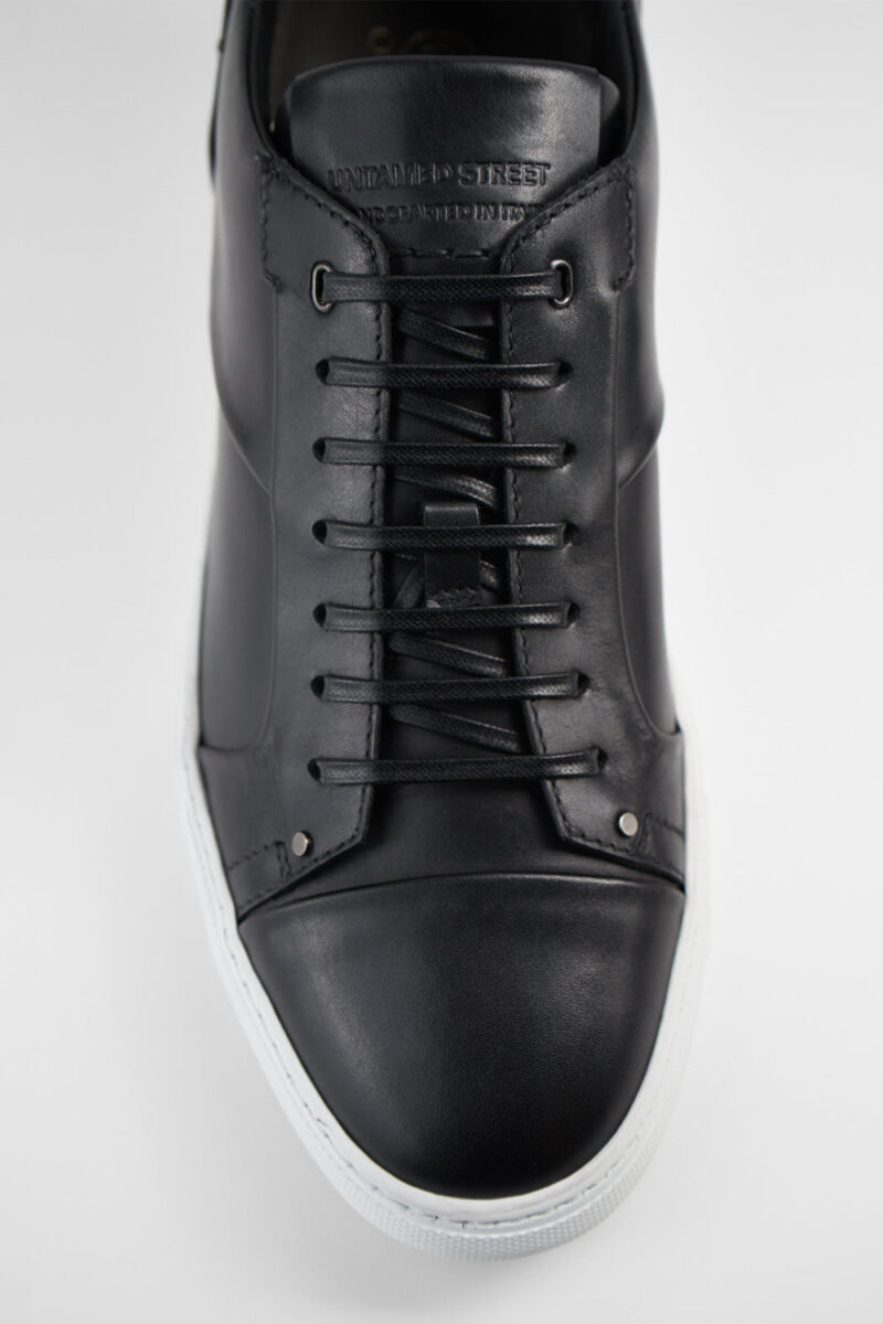 SKYE tuxedo-black studded sneakers. - Image 7