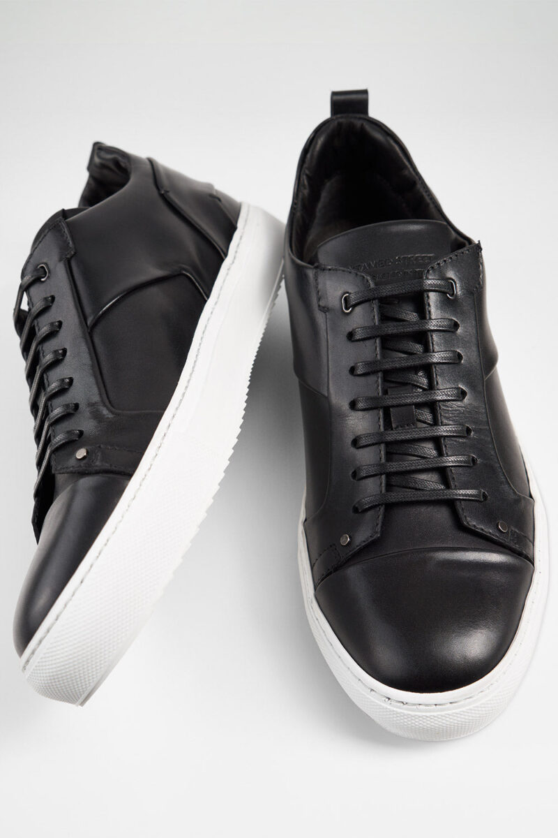 SKYE tuxedo-black studded sneakers. - Image 3