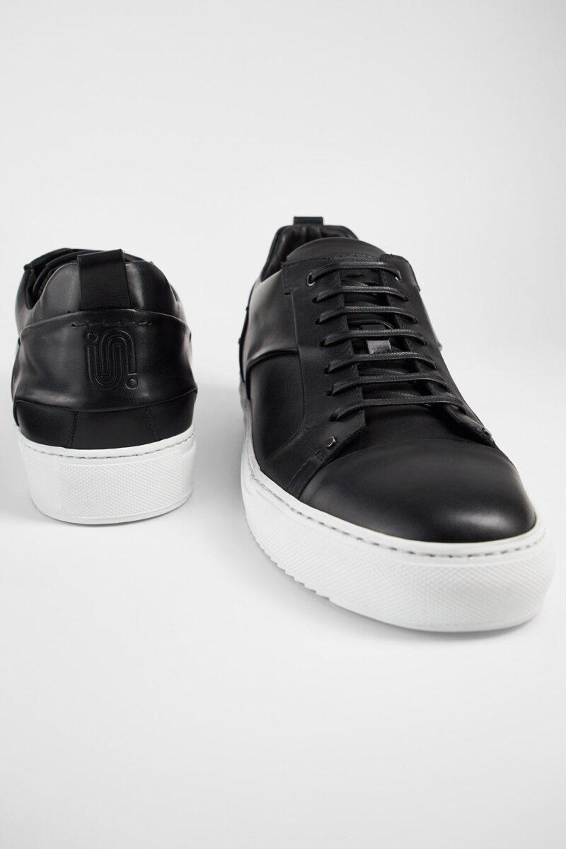 SKYE tuxedo-black studded sneakers. - Image 8