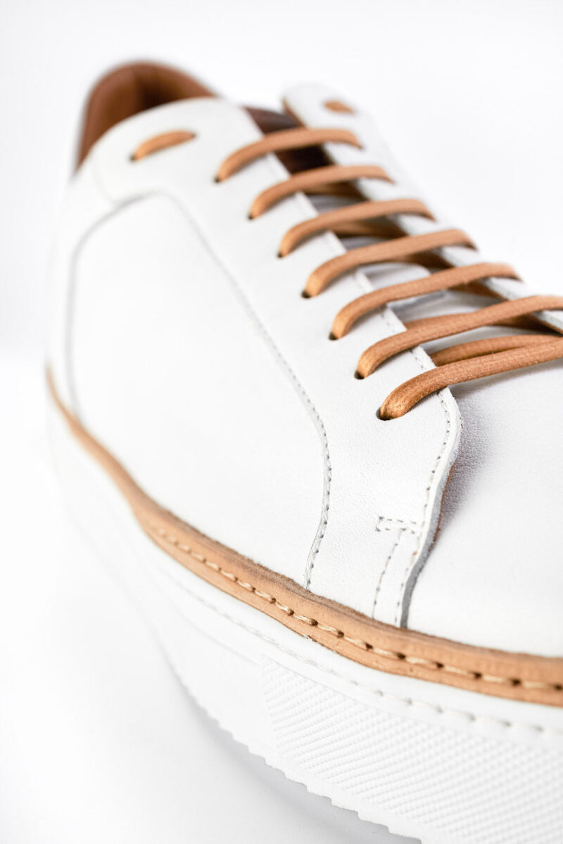 SOHO white welted sneakers. - Image 5