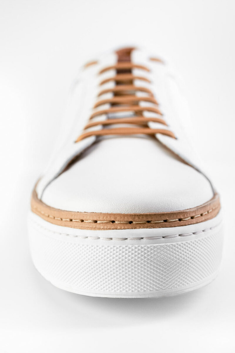 SOHO white welted sneakers. - Image 7