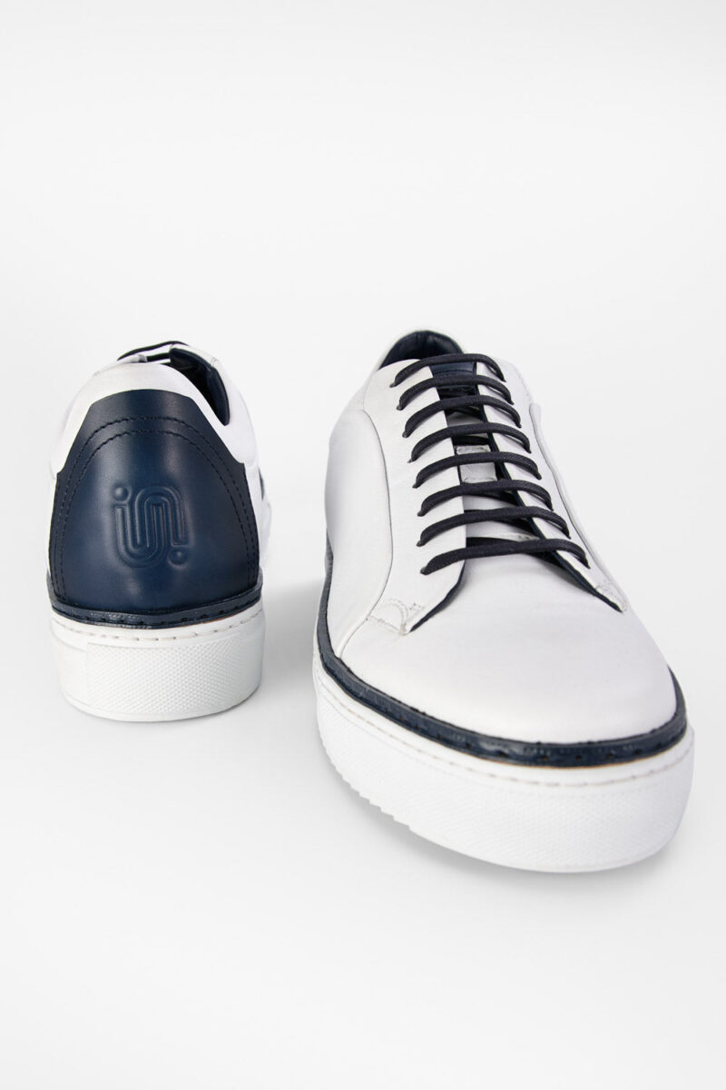 SOHO EDGE white blue welted sneakers. - Image 3