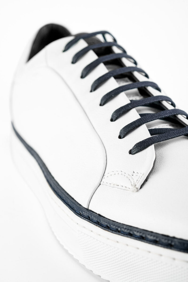 SOHO EDGE white blue welted sneakers. - Image 6