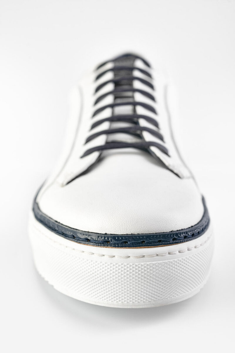 SOHO EDGE white blue welted sneakers. - Image 10