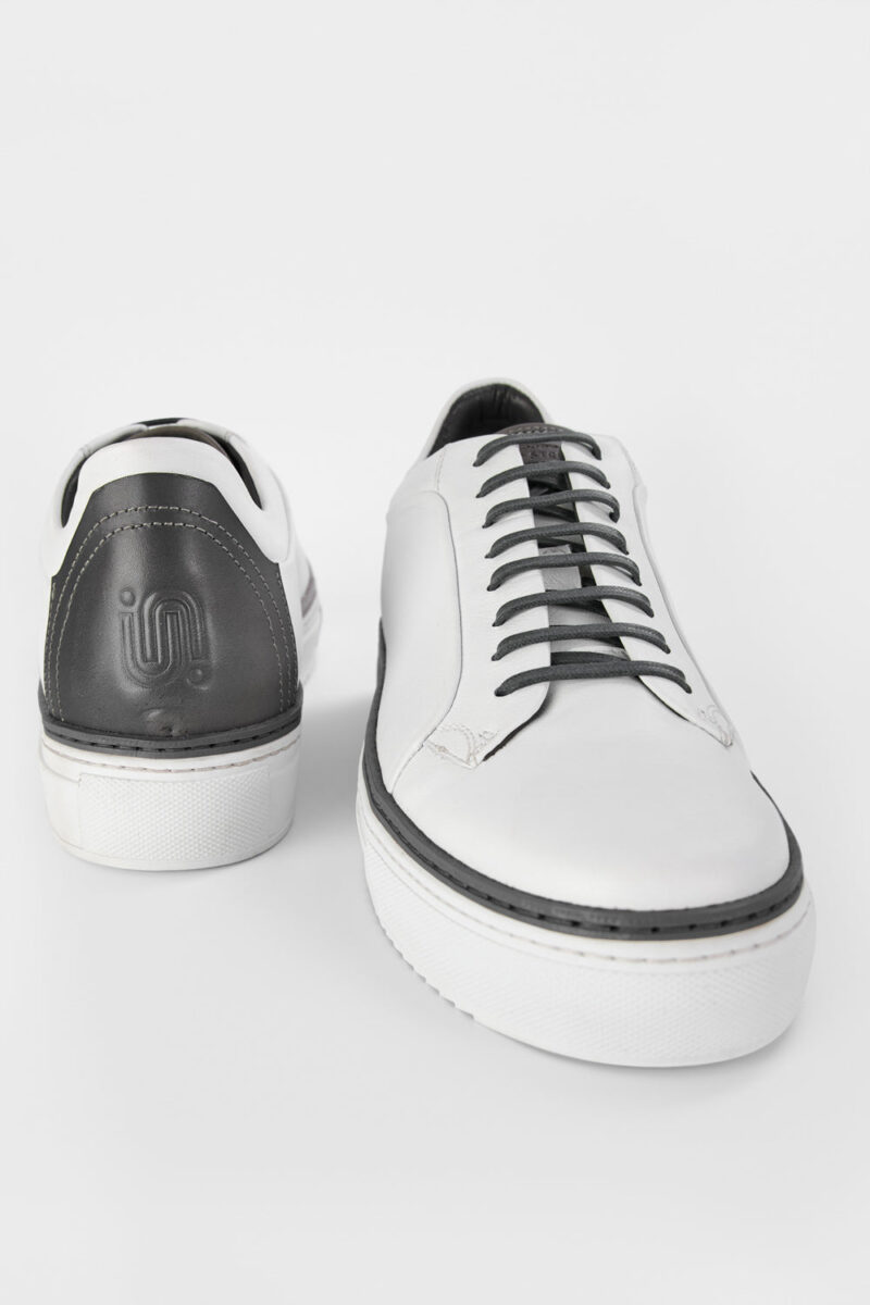 SOHO EDGE white grey welted sneakers. - Image 8