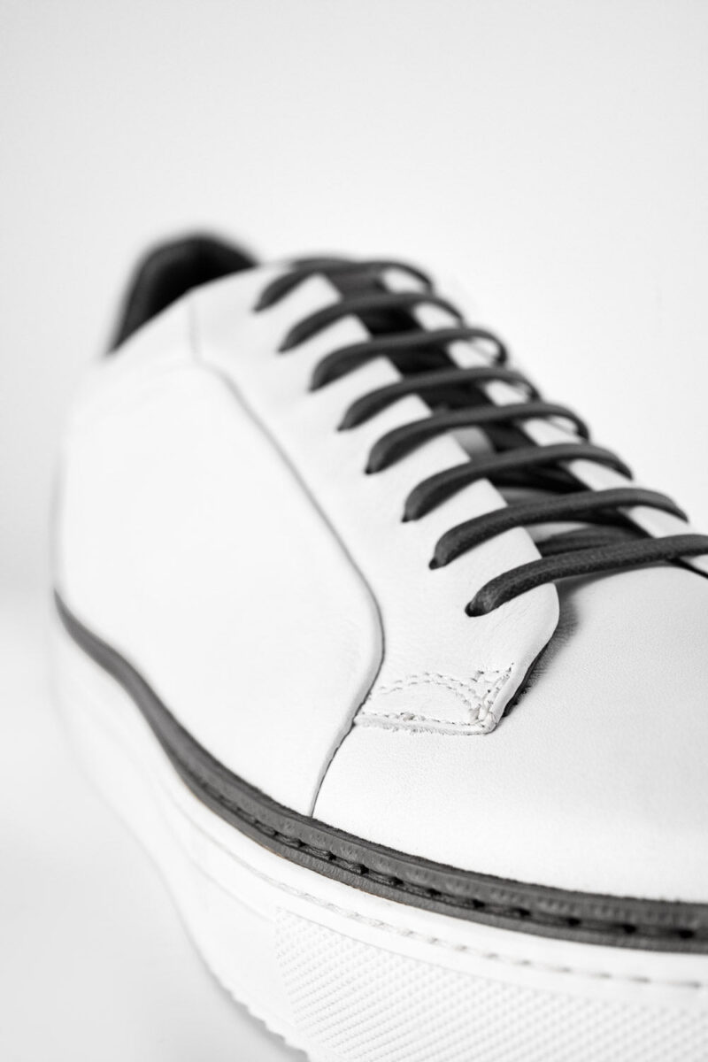 SOHO EDGE white grey welted sneakers. - Image 4