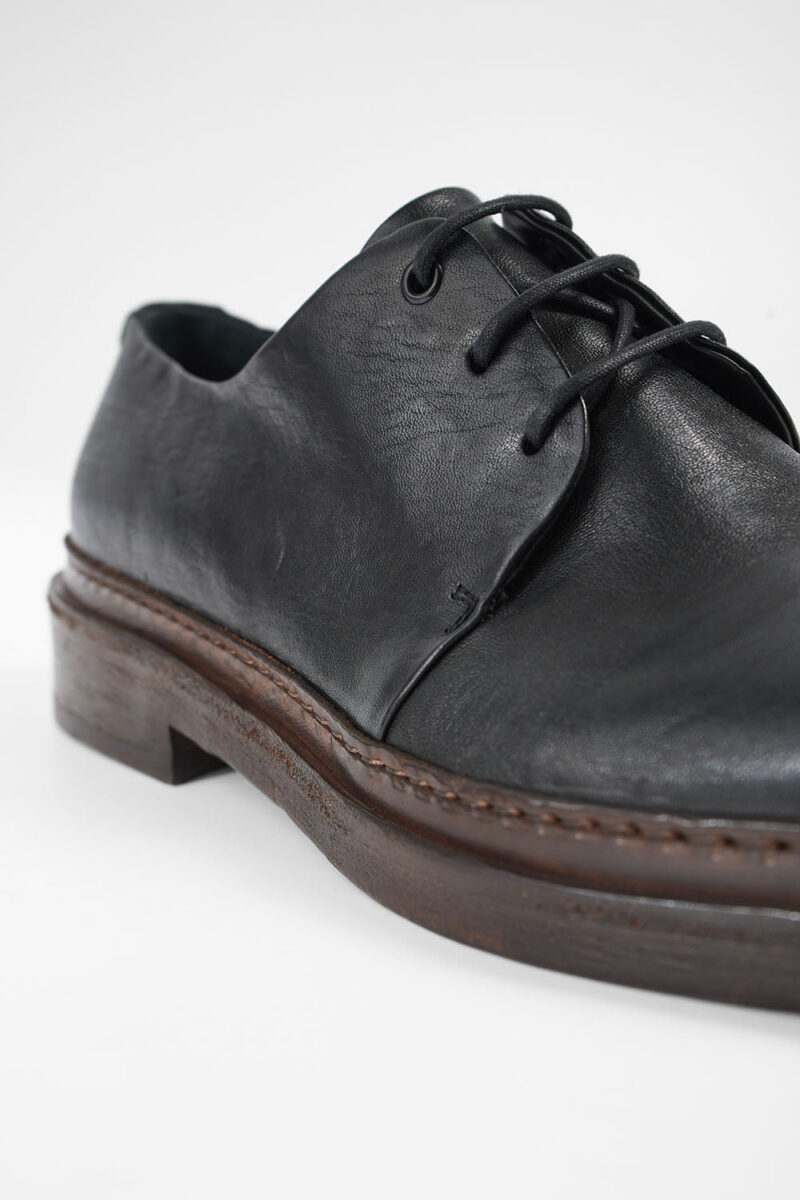 YALE tuxedo-black welted derby shoes. - Image 8