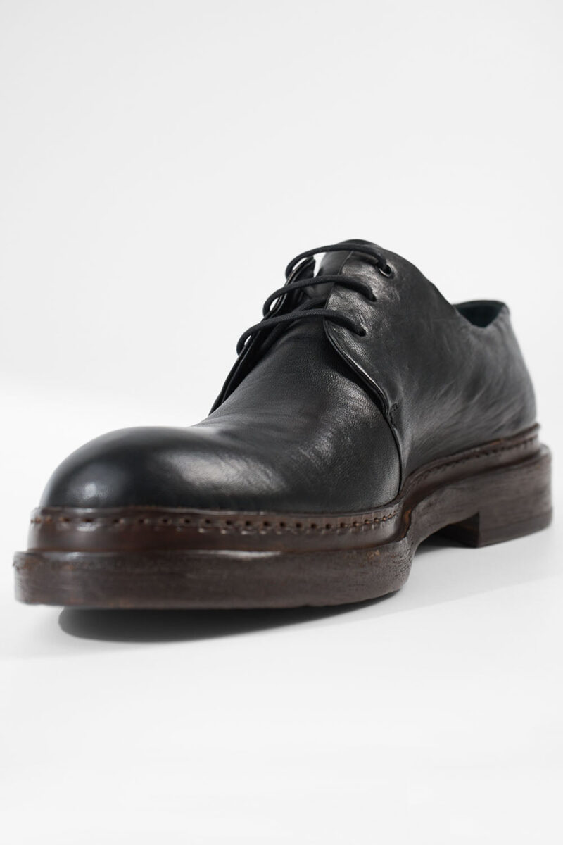 YALE tuxedo-black welted derby shoes. - Image 9