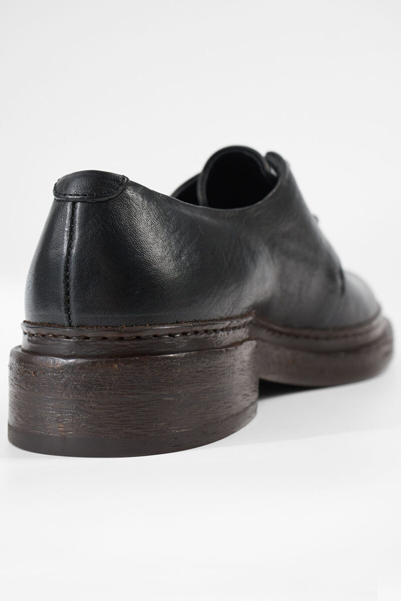 YALE tuxedo-black welted derby shoes. - Image 10