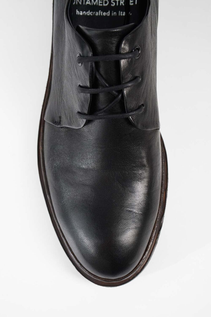 YALE tuxedo-black welted derby shoes. - Image 11